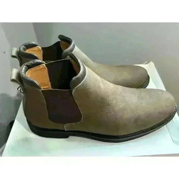 MJNY by Marc Joseph NY Austin Chelsea Boot Truffle Washed Grainy Sz 10 / EU 43.5 - Picture 4 of 9